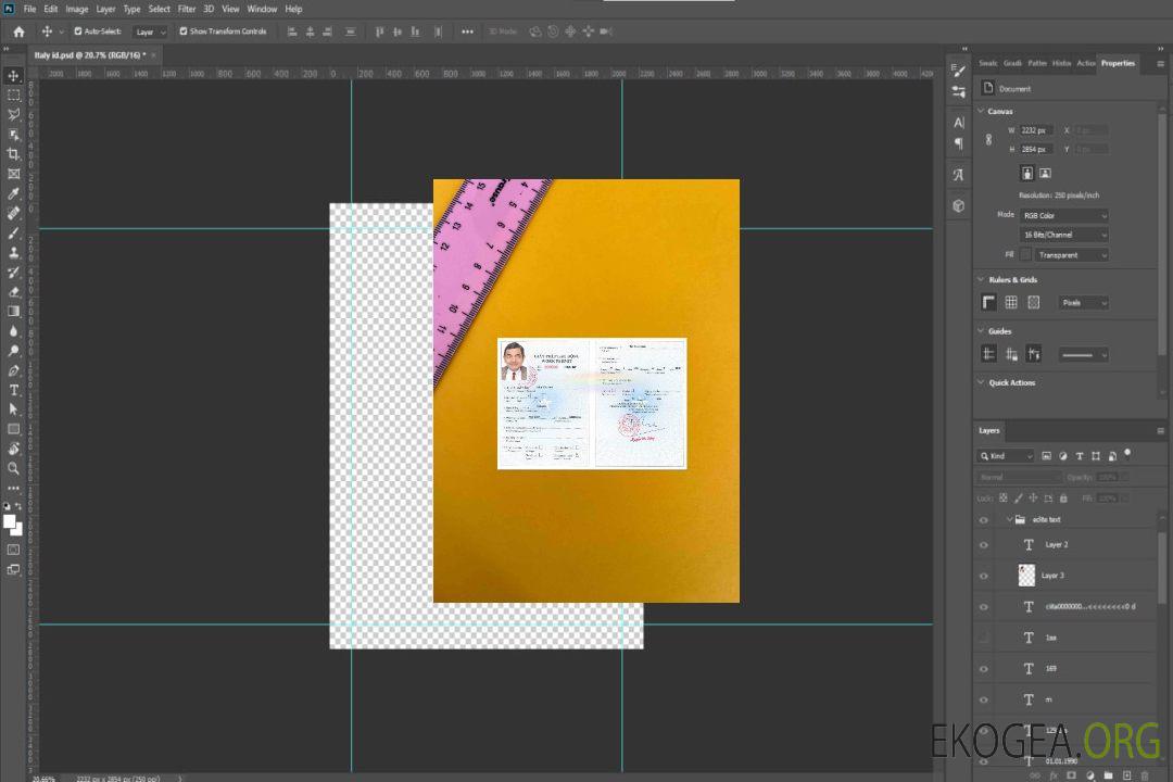 Permis de travail au Vietnam version 2 photolook template